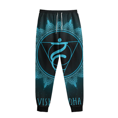 Vishuddha Chakra Symbol Print Sweatpants