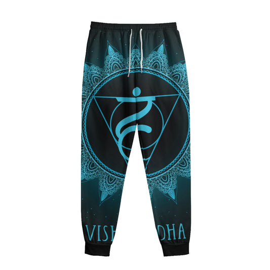 Vishuddha Chakra Symbol Print Sweatpants