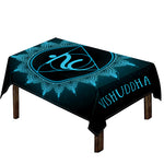 Vishuddha Chakra Symbol Print Tablecloth