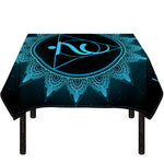 Vishuddha Chakra Symbol Print Tablecloth