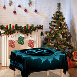 Vishuddha Chakra Symbol Print Tablecloth