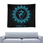 Vishuddha Chakra Symbol Print Tapestry