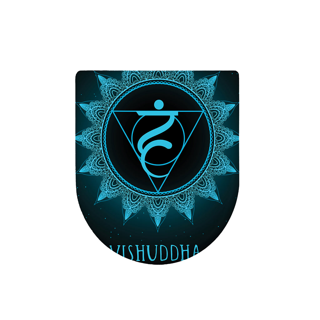 Vishuddha Chakra Symbol Print Toilet Lid Cover