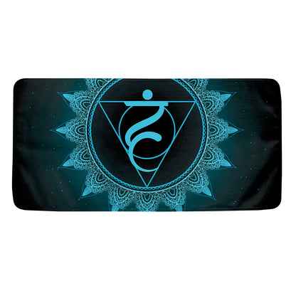 Vishuddha Chakra Symbol Print Towel
