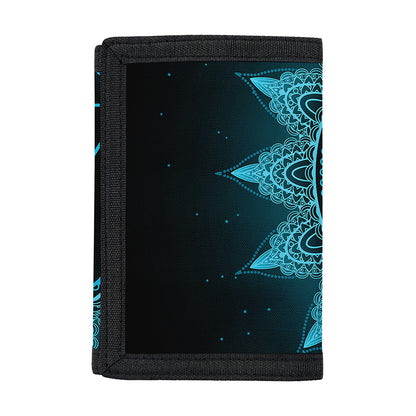 Vishuddha Chakra Symbol Print Trifold Wallet