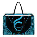 Vishuddha Chakra Symbol Print Utility Tote Bag