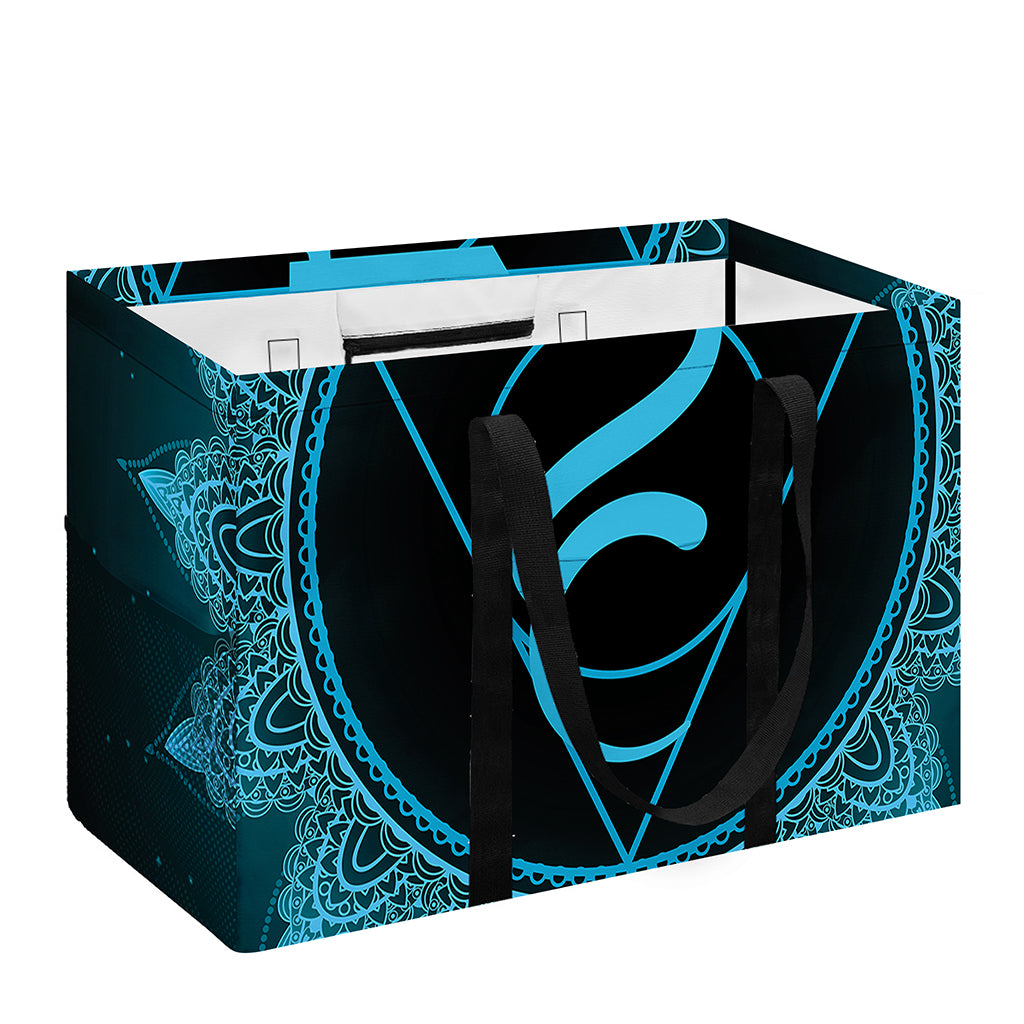 Vishuddha Chakra Symbol Print Utility Tote Bag