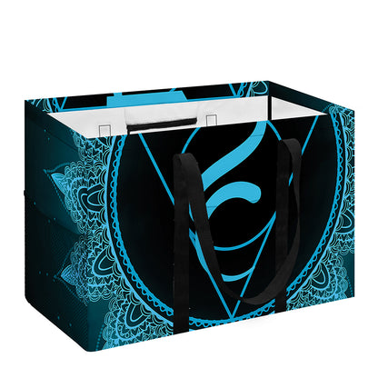 Vishuddha Chakra Symbol Print Utility Tote Bag
