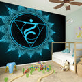 Vishuddha Chakra Symbol Print Wall Sticker