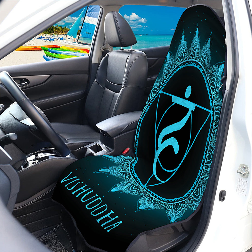 Vishuddha Chakra Symbol Print Waterproof Car Seat Cover