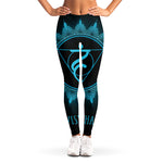 Vishuddha Chakra Symbol Print Women's Leggings