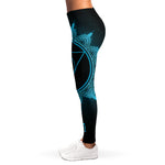 Vishuddha Chakra Symbol Print Women's Leggings
