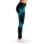 Vishuddha Chakra Symbol Print Women's Leggings