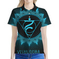 Vishuddha Chakra Symbol Print Women's Polo Shirt