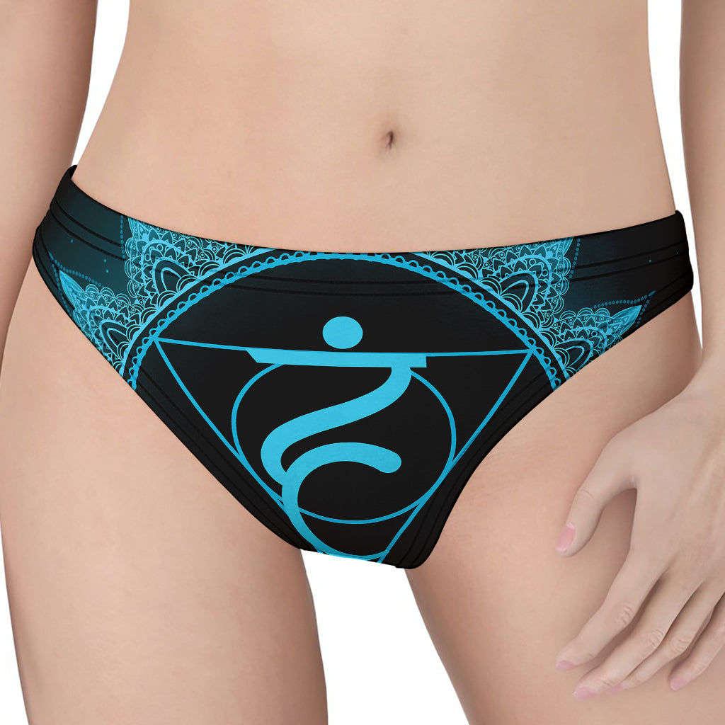 Vishuddha Chakra Symbol Print Women's Thong