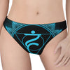 Vishuddha Chakra Symbol Print Women's Thong