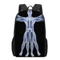 Vitruvian Man X-Ray Print 17 Inch Backpack