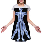 Vitruvian Man X-Ray Print Adjustable Apron