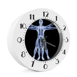 Vitruvian Man X-Ray Print Alarm Clock