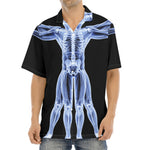 Vitruvian Man X-Ray Print Aloha Shirt