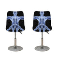 Vitruvian Man X-Ray Print Bar Stool Covers