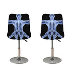 Vitruvian Man X-Ray Print Bar Stool Covers
