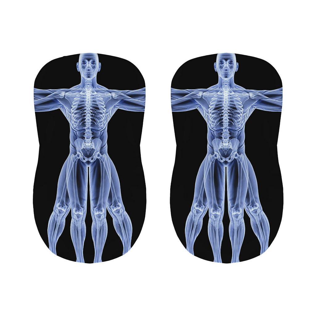 Vitruvian Man X-Ray Print Bar Stool Covers