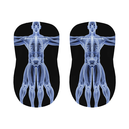 Vitruvian Man X-Ray Print Bar Stool Covers