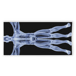 Vitruvian Man X-Ray Print Beach Towel