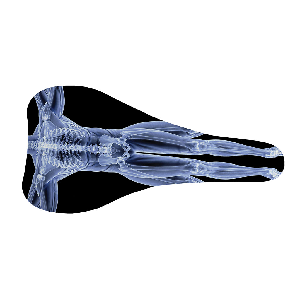 Vitruvian Man X-Ray Print Bicycle Seat Cover