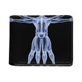 Vitruvian Man X-Ray Print Bifold Wallet
