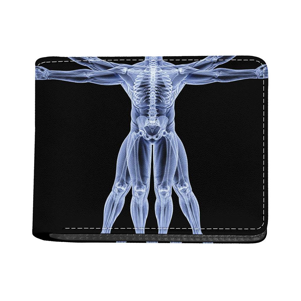 Vitruvian Man X-Ray Print Bifold Wallet