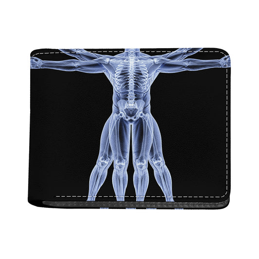 Vitruvian Man X-Ray Print Bifold Wallet