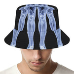 Vitruvian Man X-Ray Print Bucket Hat