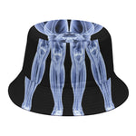 Vitruvian Man X-Ray Print Bucket Hat