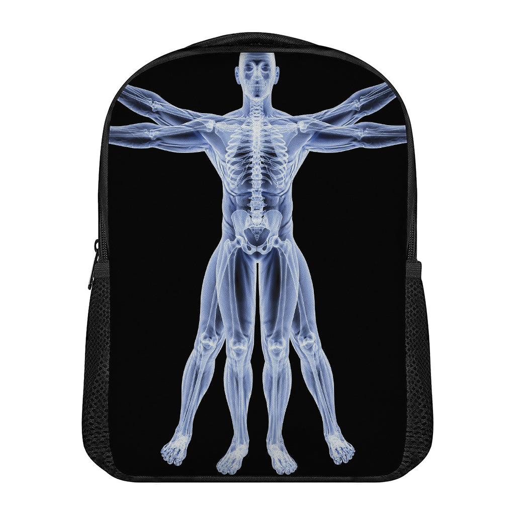 Vitruvian Man X-Ray Print Casual Backpack