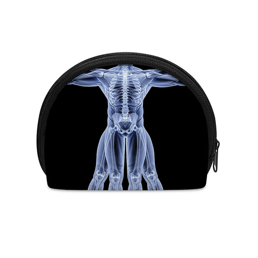 Vitruvian Man X-Ray Print Coin Purse