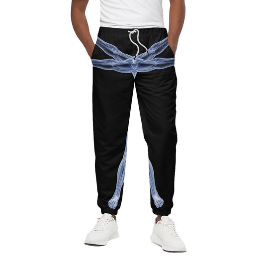 Vitruvian Man X-Ray Print Cotton Pants