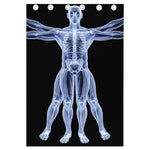 Vitruvian Man X-Ray Print Curtain