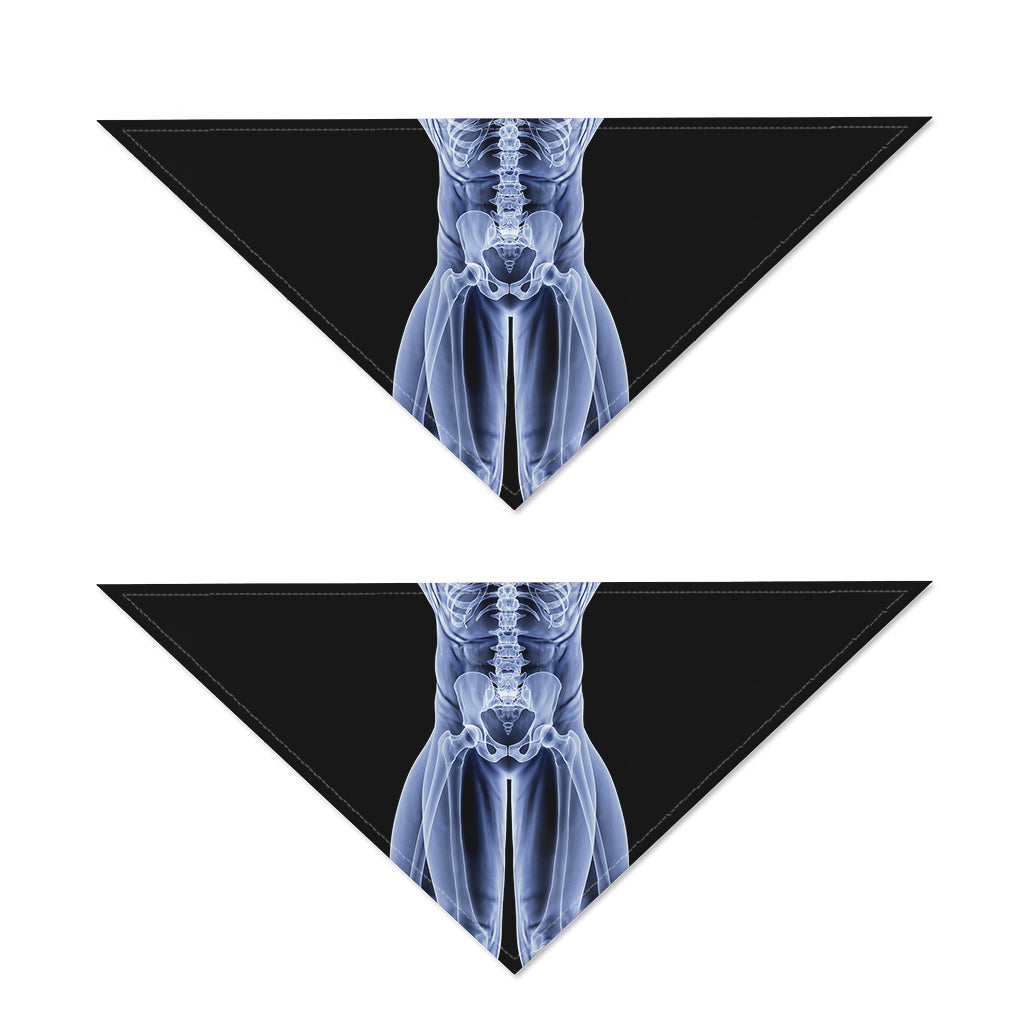 Vitruvian Man X-Ray Print Dog Bandana