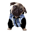 Vitruvian Man X-Ray Print Dog Zip Up Hoodie