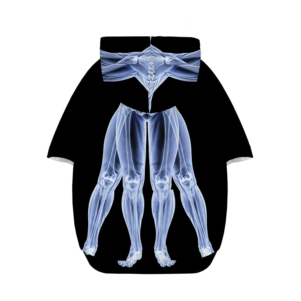 Vitruvian Man X-Ray Print Dog Zip Up Hoodie