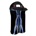 Vitruvian Man X-Ray Print Double Neoprene Wine Tote