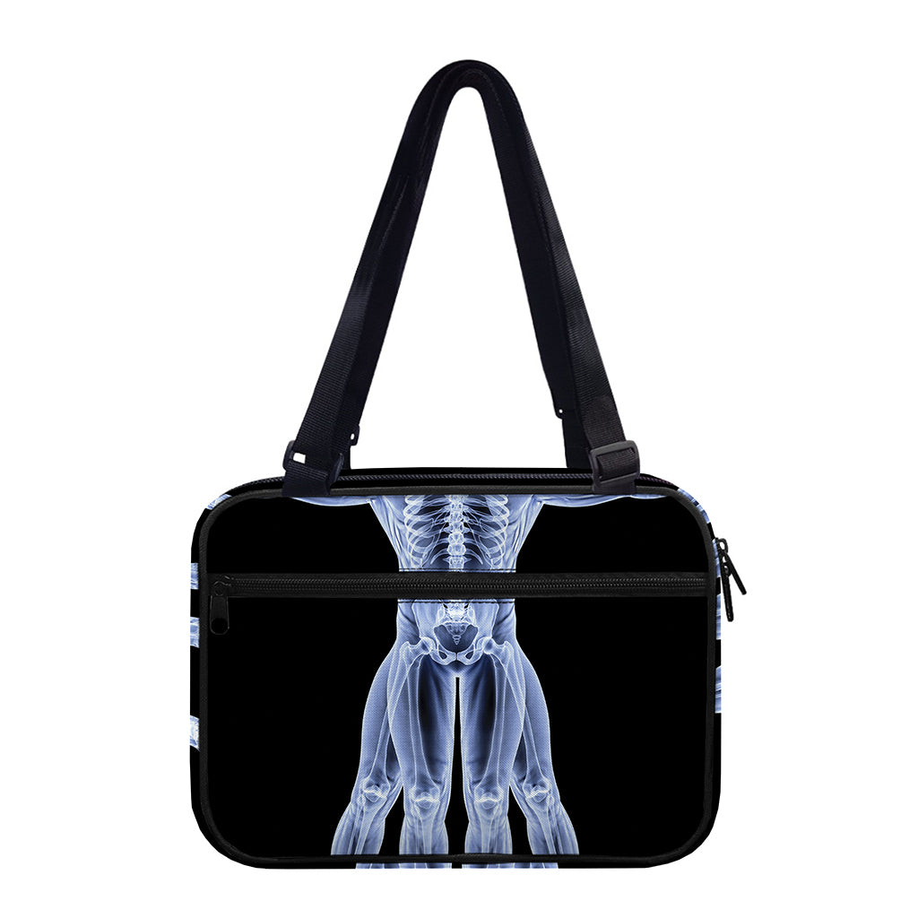 Vitruvian Man X-Ray Print Double Strap Bible Bag