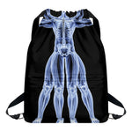 Vitruvian Man X-Ray Print Drawstring Backpack
