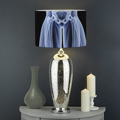 Vitruvian Man X-Ray Print Drum Lamp Shade