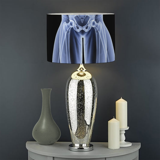 Vitruvian Man X-Ray Print Drum Lamp Shade