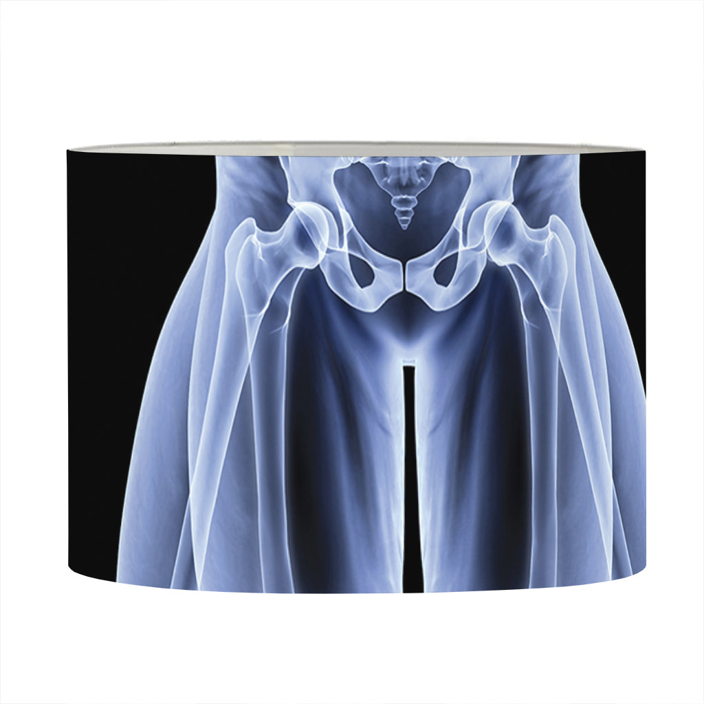 Vitruvian Man X-Ray Print Drum Lamp Shade