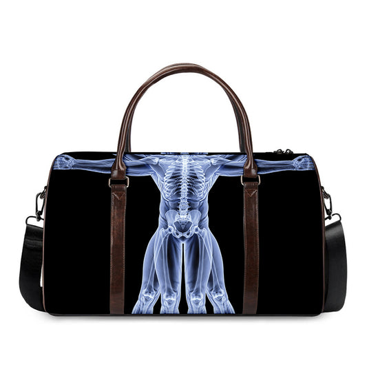 Vitruvian Man X-Ray Print Duffle Bag