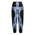 Vitruvian Man X-Ray Print Fleece Lined Knit Pants